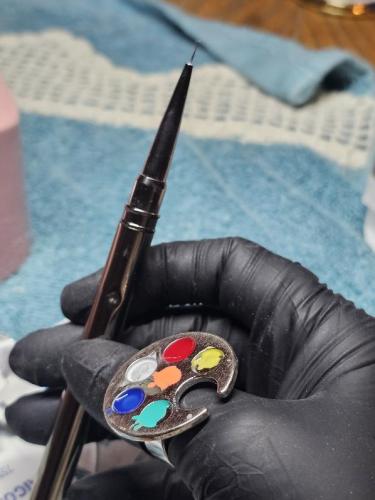 ...la paleta del artista